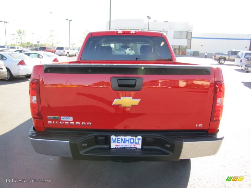 2012 Silverado 1500 LS Crew Cab 4x4 - Victory Red / Dark Titanium photo #6