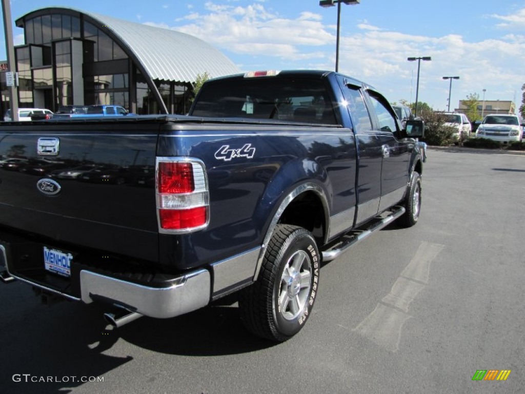 2005 F150 XLT SuperCab 4x4 - True Blue Metallic / Medium Flint Grey photo #7