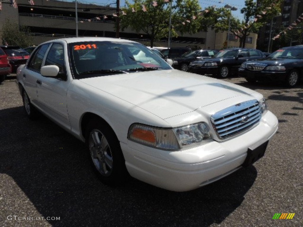 2011 Crown Victoria LX - Vibrant White / Medium Light Stone photo #4