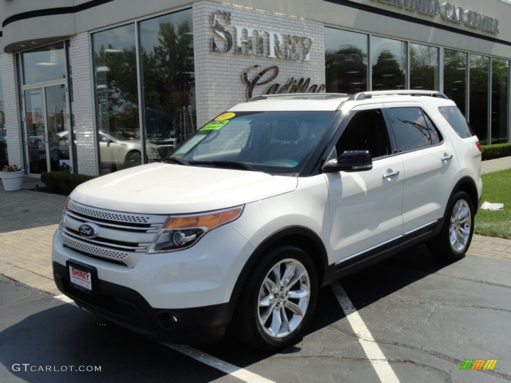 2011 Explorer XLT - White Platinum Tri-Coat / Charcoal Black photo #1