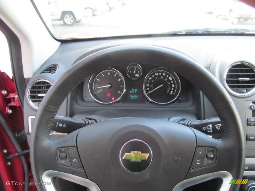 2012 Chevrolet Captiva Sport LTZ AWD Black/Light Titanium Steering Wheel Photo #70006319
