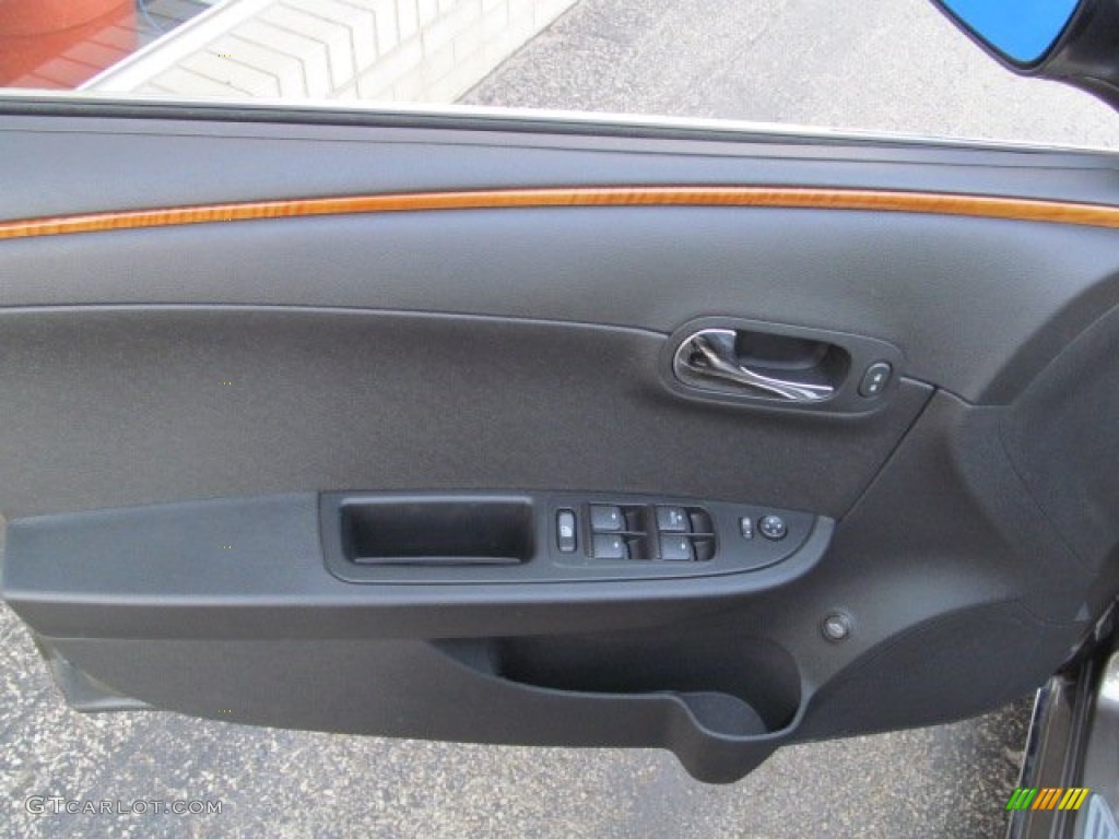 2012 Chevrolet Malibu LT Ebony Door Panel Photo #70006647