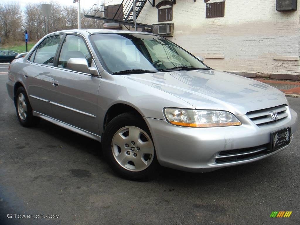 2002 Accord EX V6 Sedan - Satin Silver Metallic / Quartz Gray photo #2