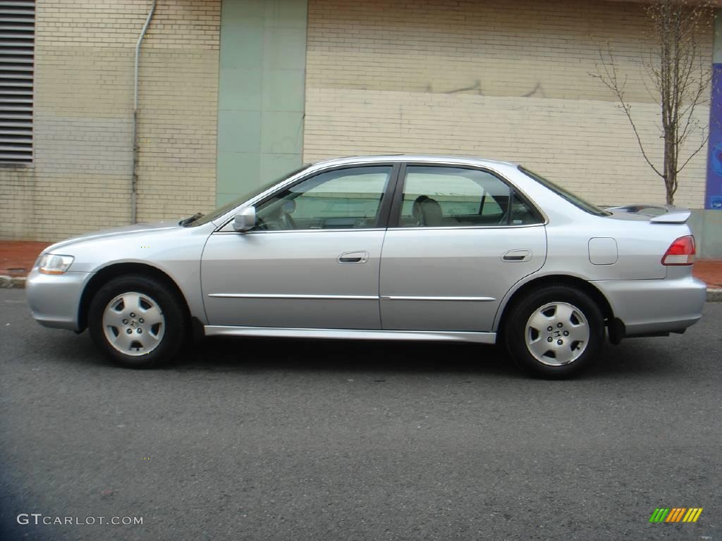 2002 Accord EX V6 Sedan - Satin Silver Metallic / Quartz Gray photo #11