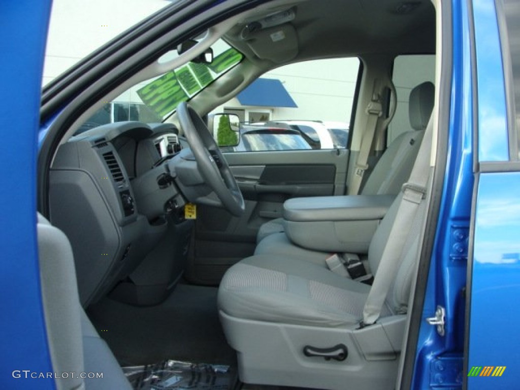 2007 Ram 1500 SLT Quad Cab 4x4 - Electric Blue Pearl / Medium Slate Gray photo #10