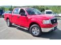 Bright Red 2007 Ford F150 XLT SuperCrew 4x4 Exterior
