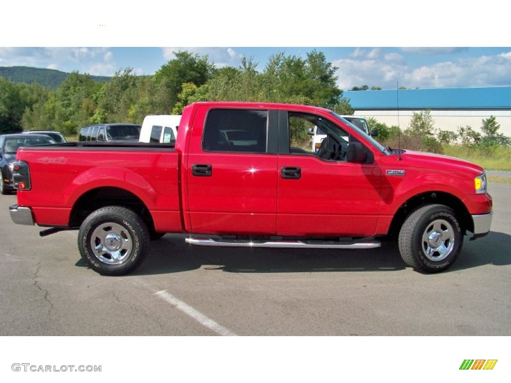 Bright Red 2007 Ford F150 XLT SuperCrew 4x4 Exterior Photo #70010661