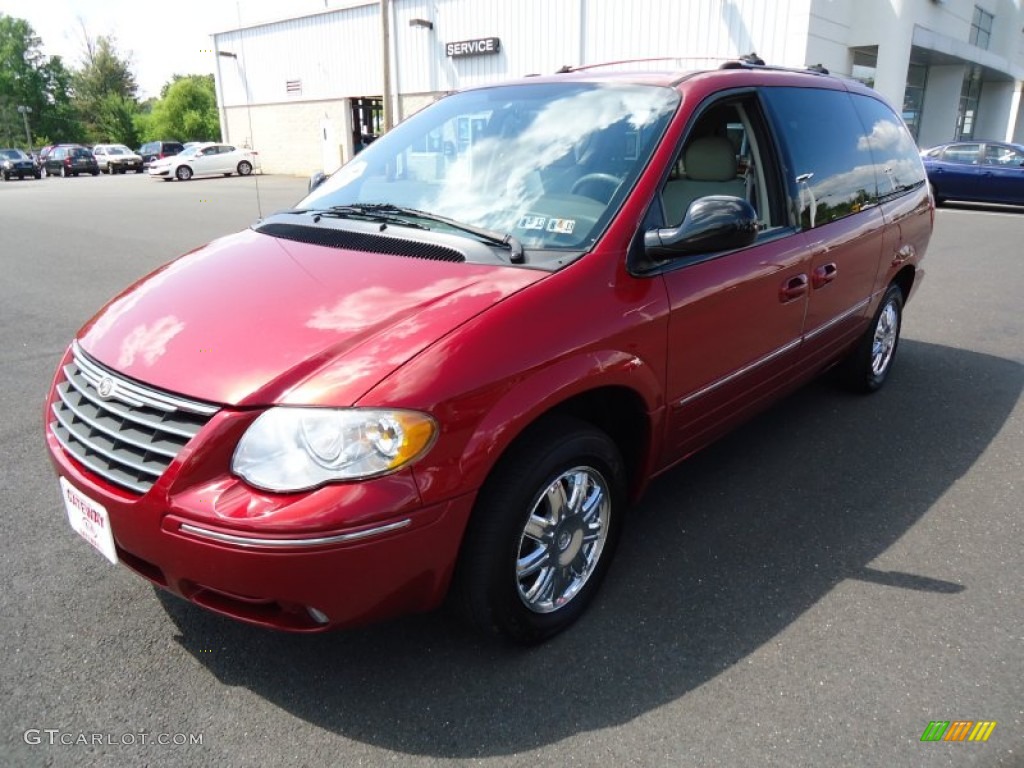 Inferno Red Pearl 2006 Chrysler Town & Country Limited Exterior Photo #70012570
