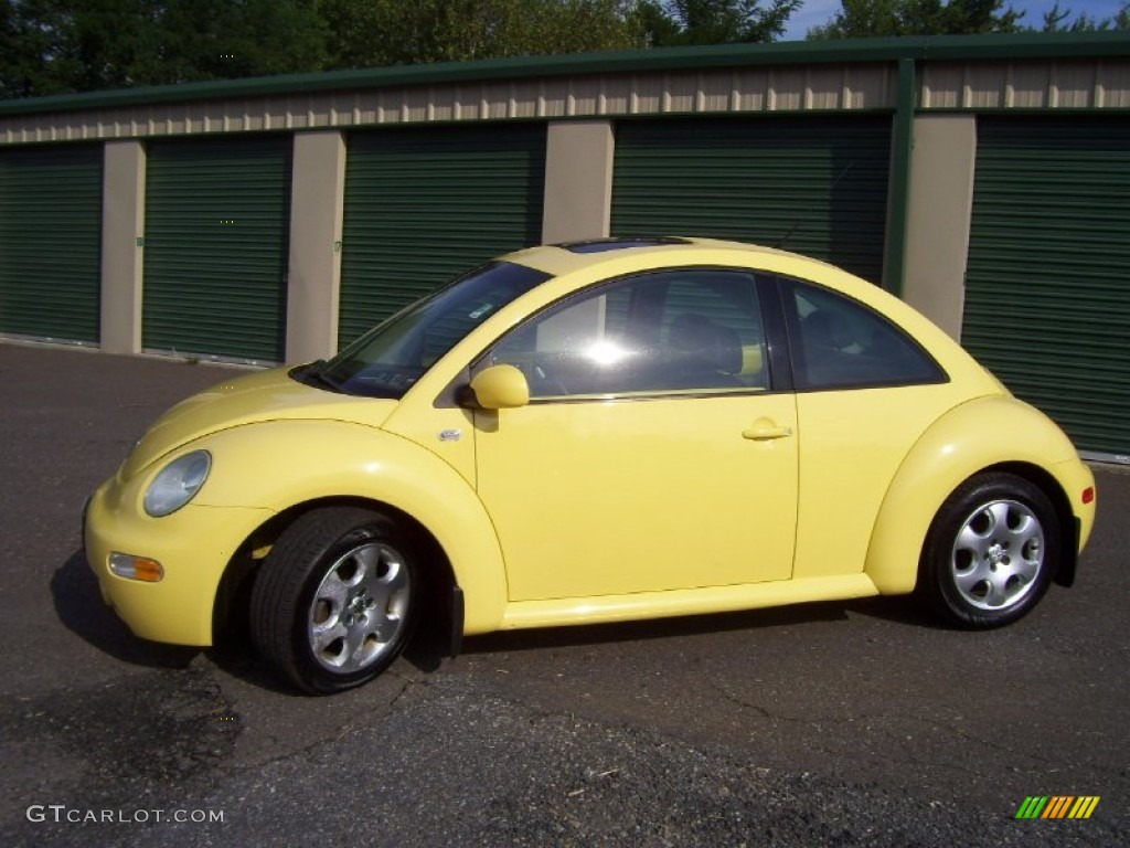 2003 New Beetle GLS Coupe - Sunflower Yellow / Black photo #1