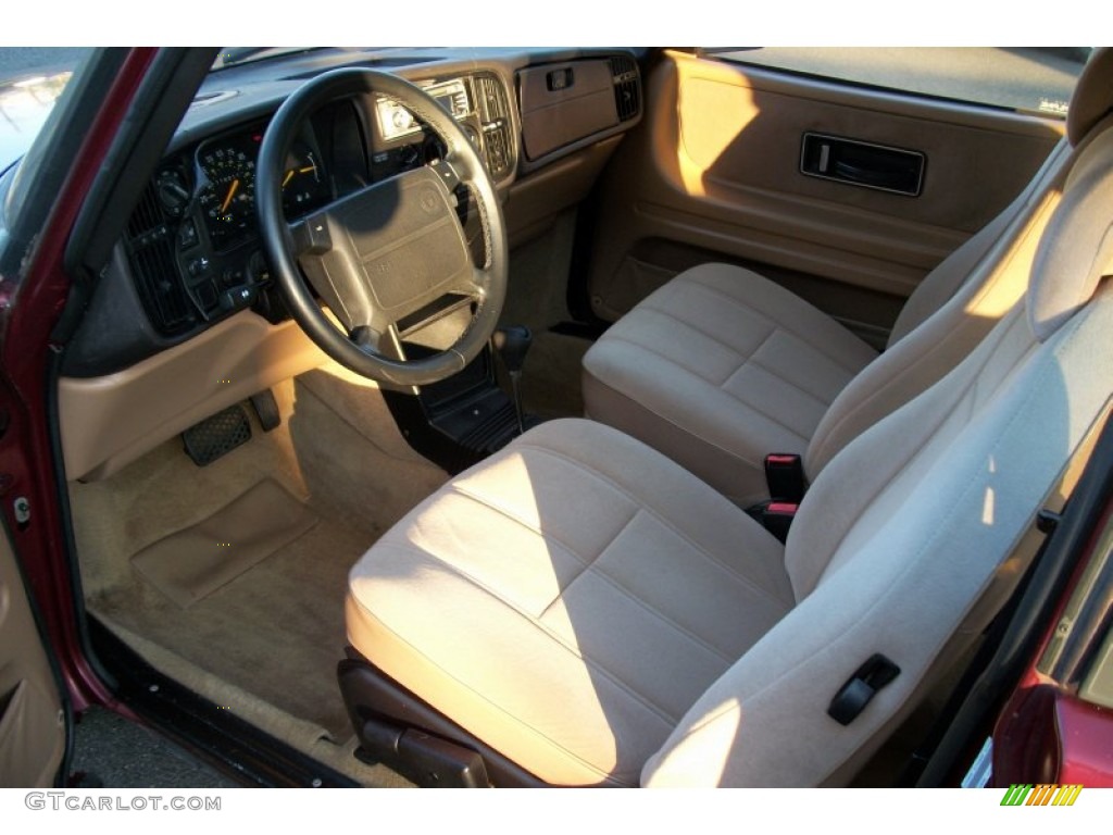 1993 900 S Coupe - Ruby Red Pearl Metallic / Beige photo #2