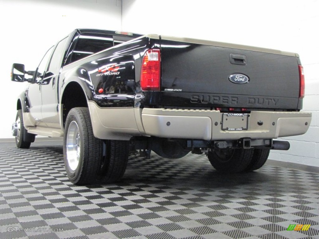Black 2008 Ford F450 Super Duty King Ranch Crew Cab 4x4 Dually Exterior Photo #70013105
