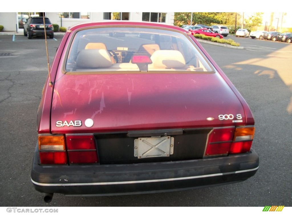 1993 900 S Coupe - Ruby Red Pearl Metallic / Beige photo #4
