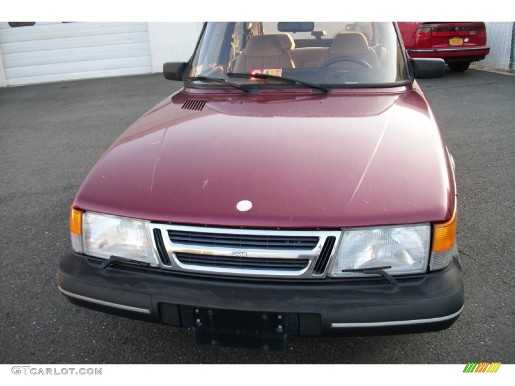 1993 900 S Coupe - Ruby Red Pearl Metallic / Beige photo #5
