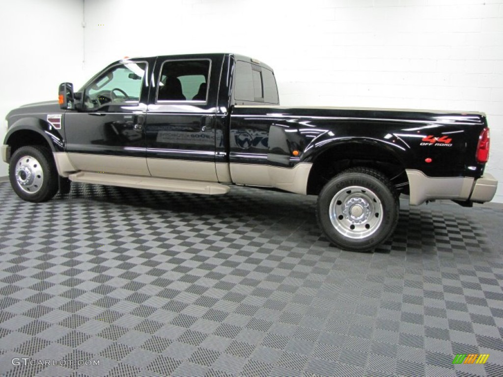 Black 2008 Ford F450 Super Duty King Ranch Crew Cab 4x4 Dually Exterior Photo #70013186