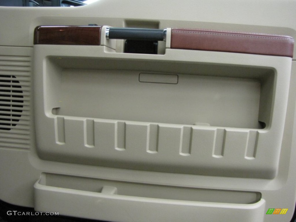 2008 Ford F450 Super Duty King Ranch Crew Cab 4x4 Dually Chaparral Leather Door Panel Photo #70013367