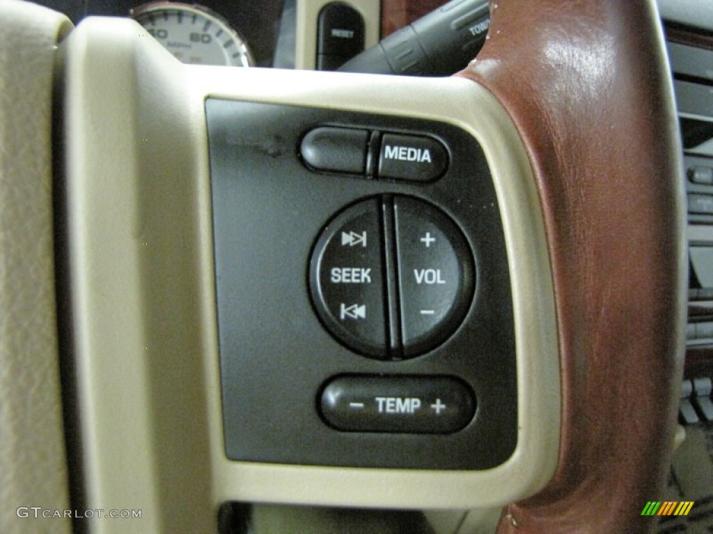 2008 Ford F450 Super Duty King Ranch Crew Cab 4x4 Dually Controls Photo #70013397