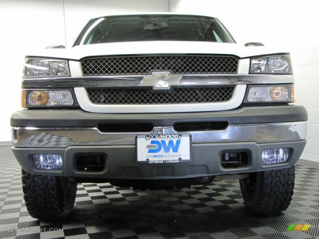 2004 Silverado 1500 Z71 Extended Cab 4x4 - Summit White / Medium Gray photo #2