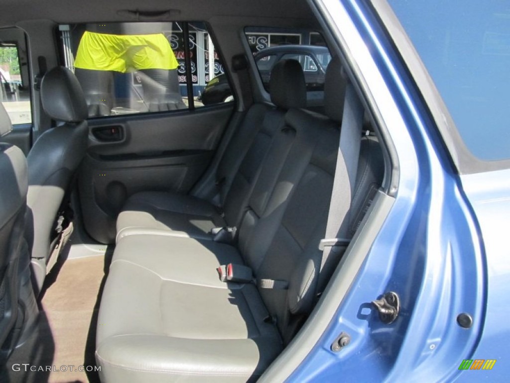2002 Santa Fe GLS - Crystal Blue / Gray photo #10