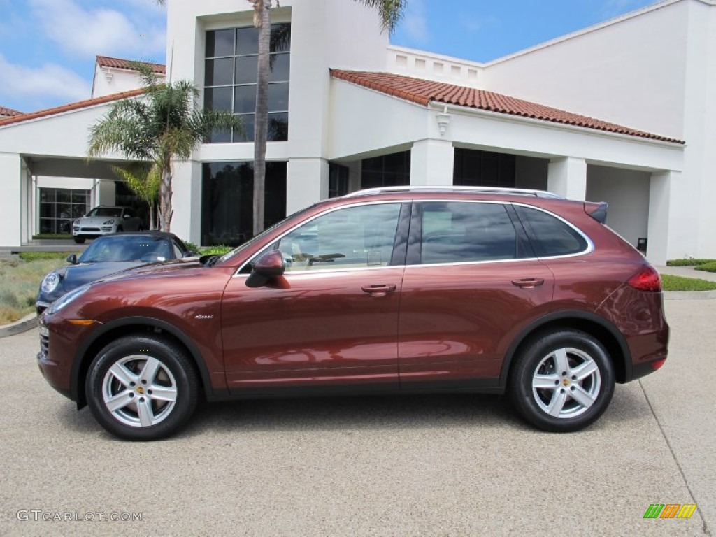 Auburn Metallic 2013 Porsche Cayenne Diesel Exterior Photo #70014979