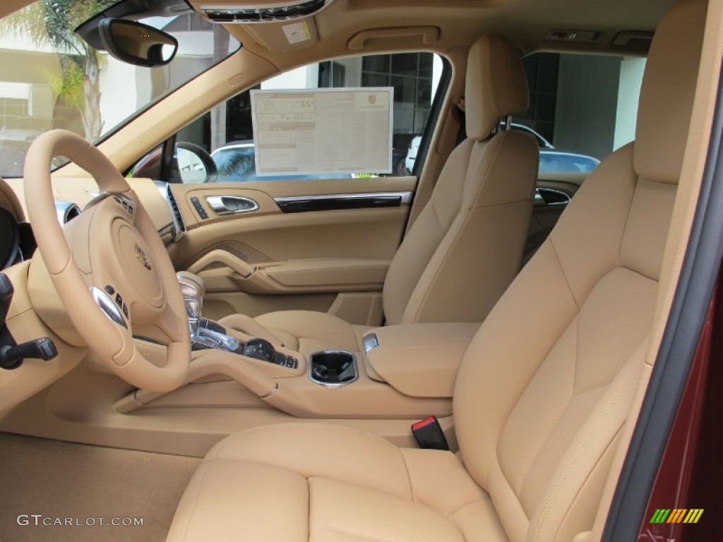 Luxor Beige Interior 2013 Porsche Cayenne Diesel Photo #70015060