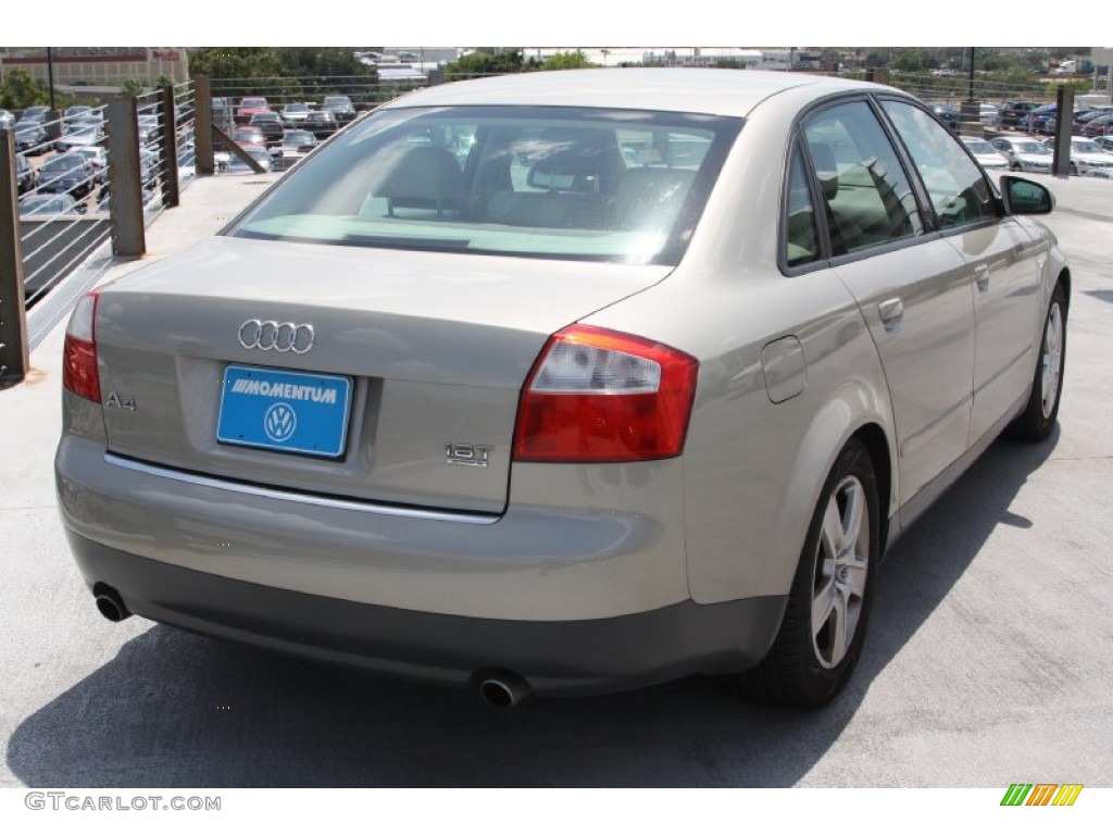 2002 A4 1.8T quattro Sedan - Canvas Beige Metallic / Beige photo #5