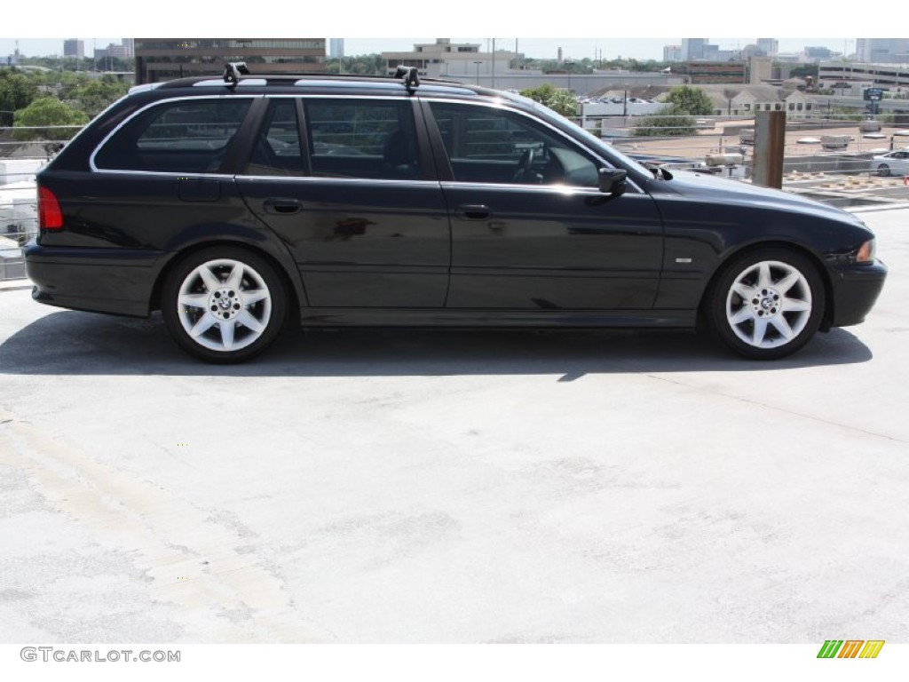 Black Sapphire Metallic 2003 BMW 5 Series 525i Sport Wagon Exterior Photo #70015468