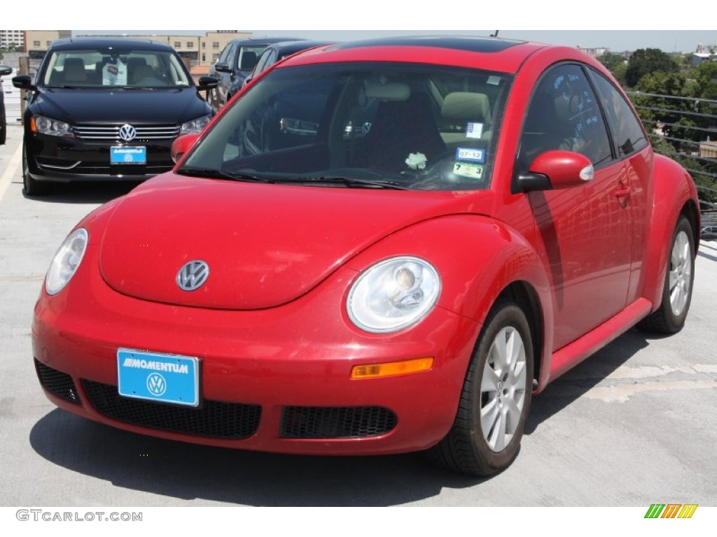 2009 New Beetle 2.5 Coupe - Salsa Red / Cream photo #3