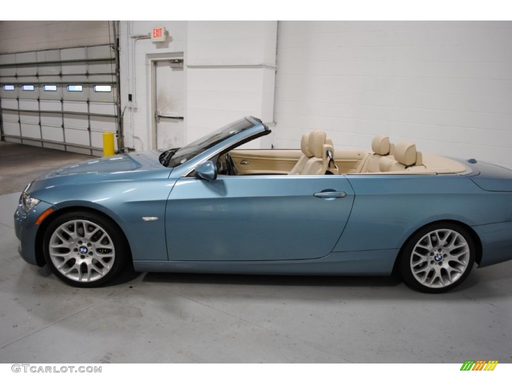 2009 3 Series 328i Convertible - Atlantic Blue Metallic / Cream Beige Dakota Leather photo #4