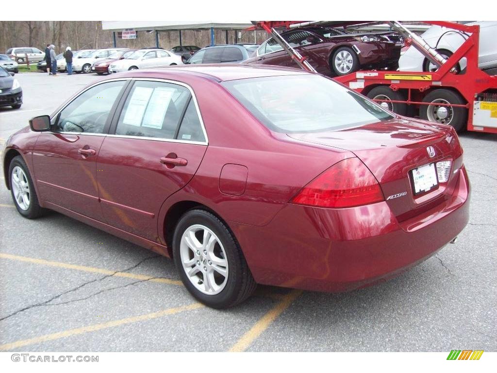 2006 Accord EX Sedan - Redondo Red Pearl / Gray photo #21