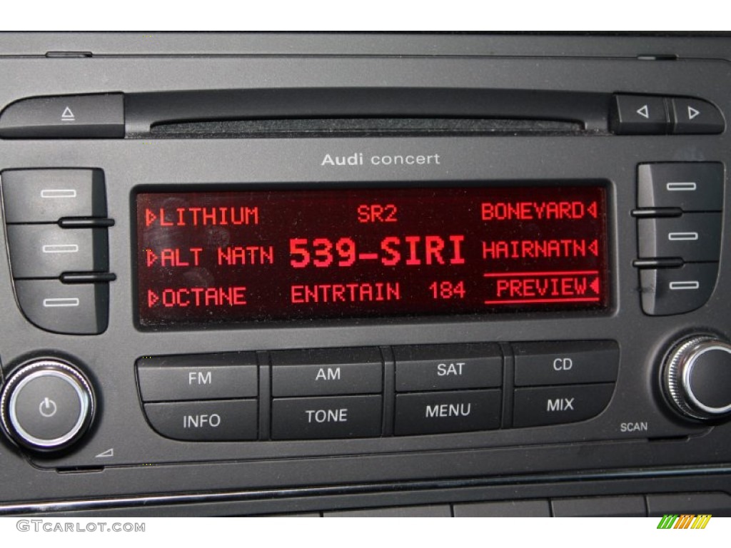 2011 Audi A3 2.0 TFSI Audio System Photo #70020417