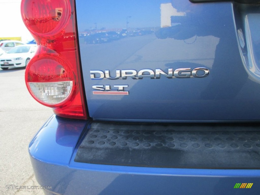 2007 Durango SLT 4x4 - Marine Blue Pearl / Dark Slate Gray/Light Slate Gray photo #13