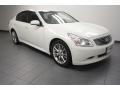 Ivory Pearl White 2008 Infiniti G 35 S Sport Sedan