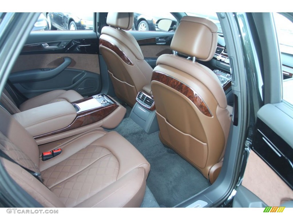 2013 Audi A8 L 4.0T quattro Rear Seat Photo #70023553