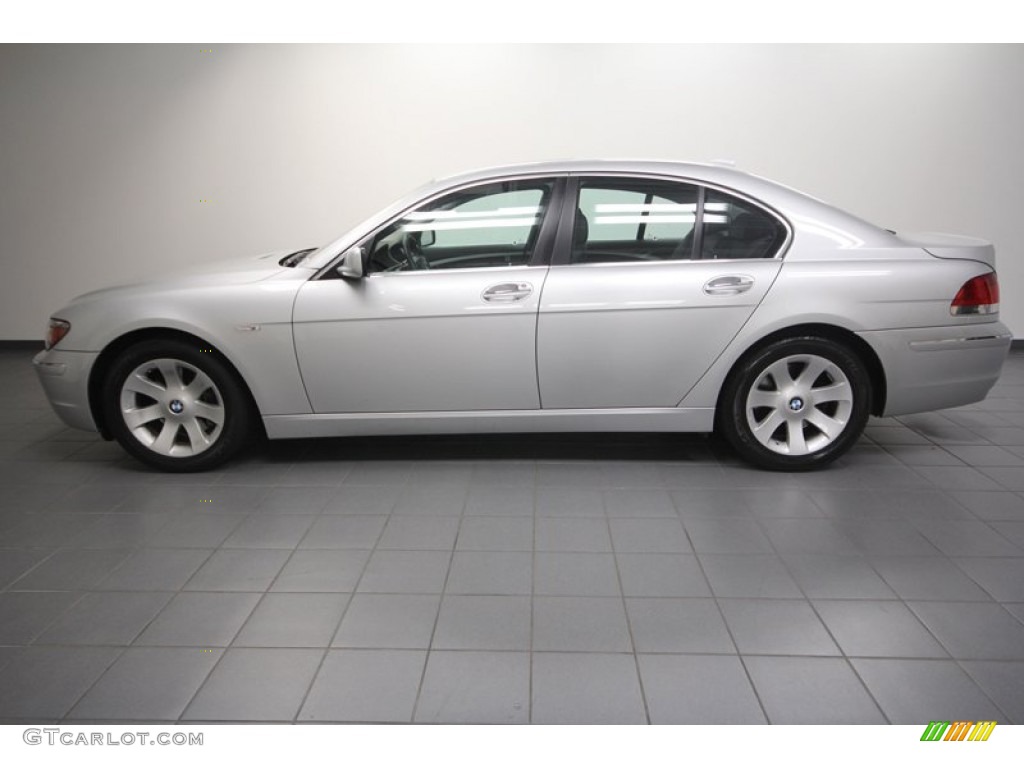 2006 7 Series 750i Sedan - Titanium Silver Metallic / Black/Black photo #2