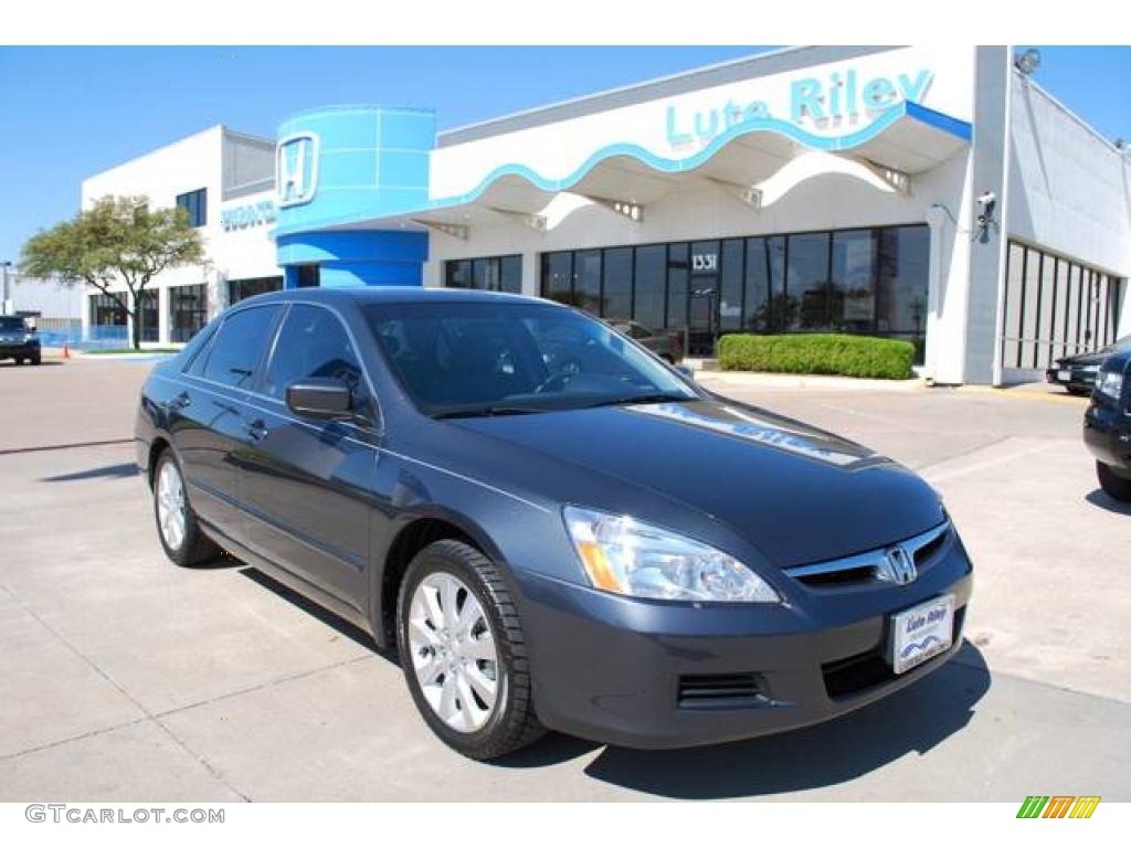 2006 Accord EX-L V6 Sedan - Graphite Pearl / Gray photo #1