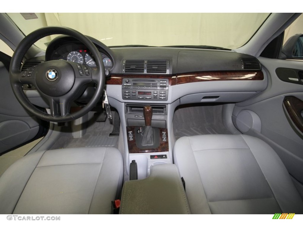 2004 BMW 3 Series 325i Coupe Grey Dashboard Photo #70024880