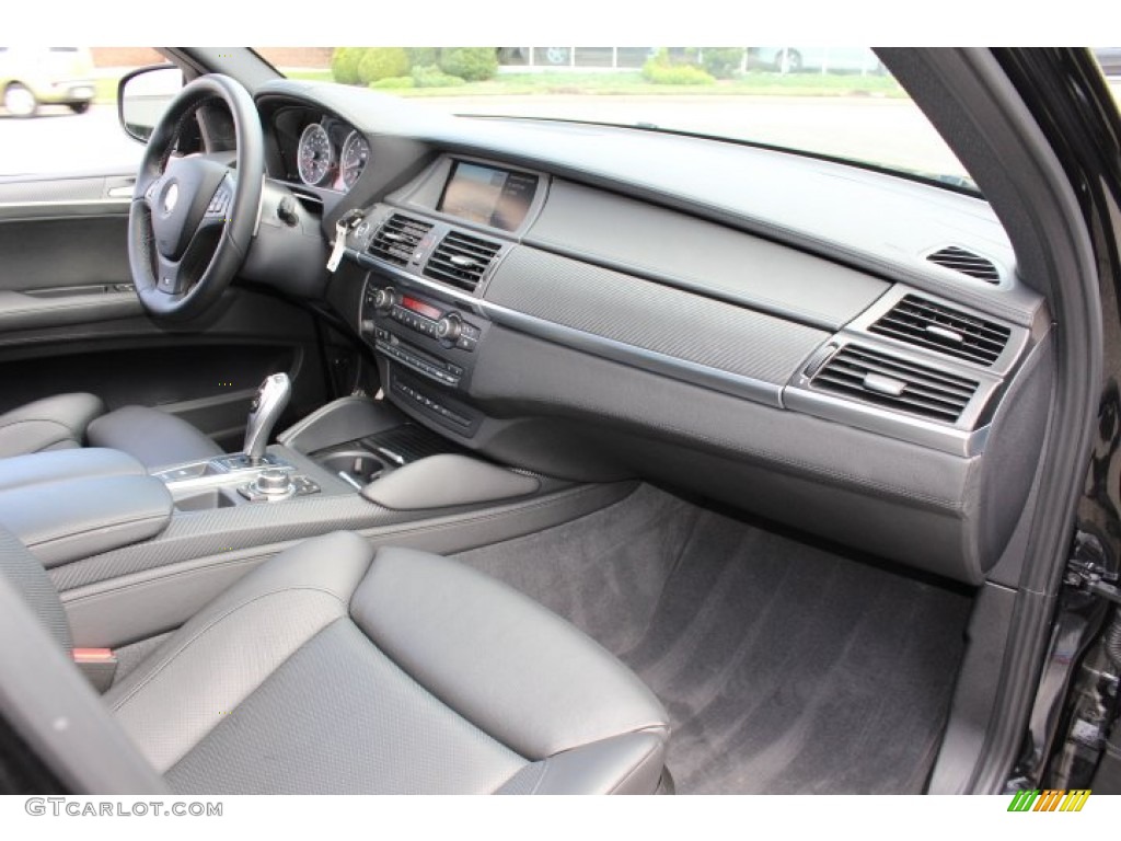 2012 BMW X5 M Standard X5 M Model Black Dashboard Photo #70025025