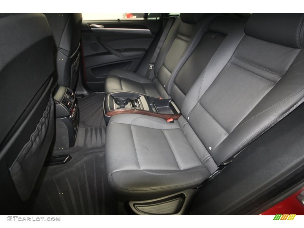 Black Nevada Leather Interior 2009 BMW X6 xDrive50i Photo #70025914