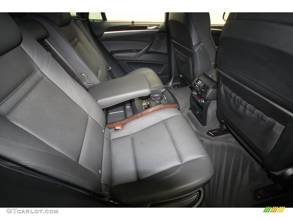 Black Nevada Leather Interior 2009 BMW X6 xDrive50i Photo #70026199