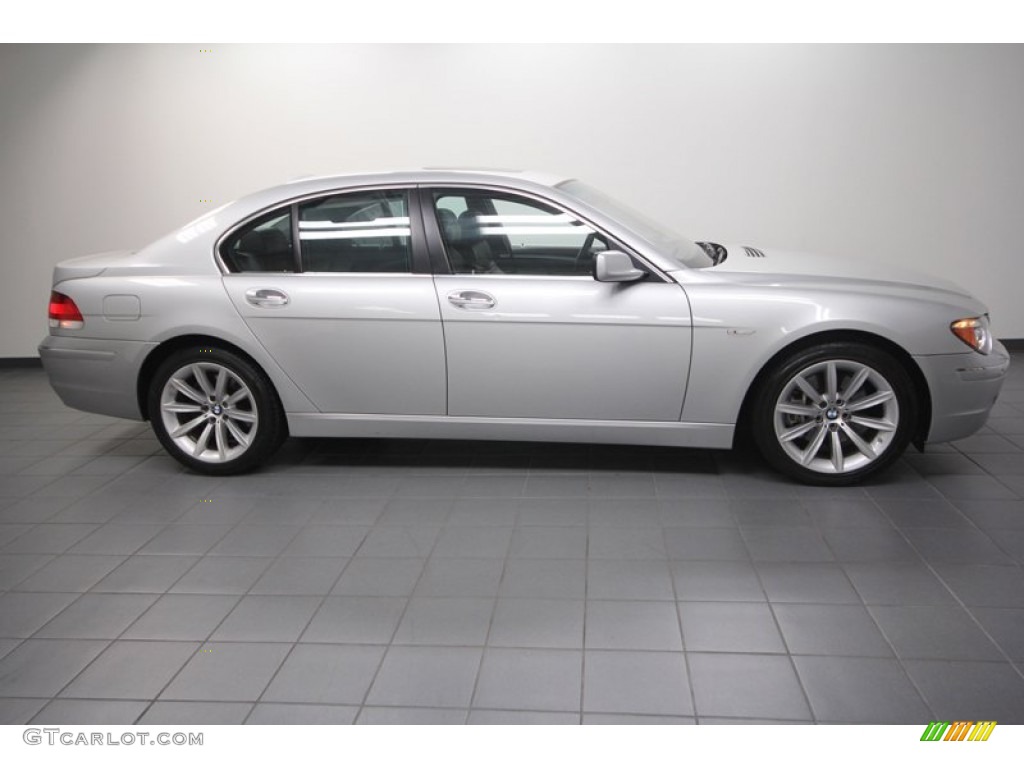 2008 7 Series 750i Sedan - Titanium Silver Metallic / Black photo #6