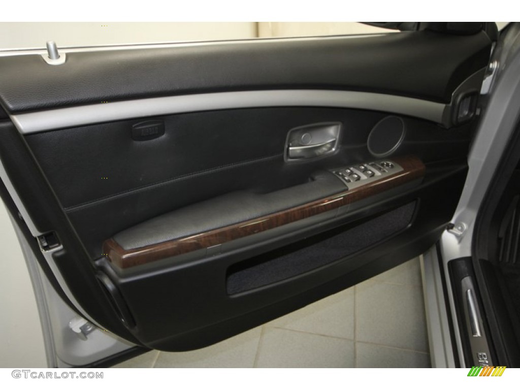 2008 7 Series 750i Sedan - Titanium Silver Metallic / Black photo #14