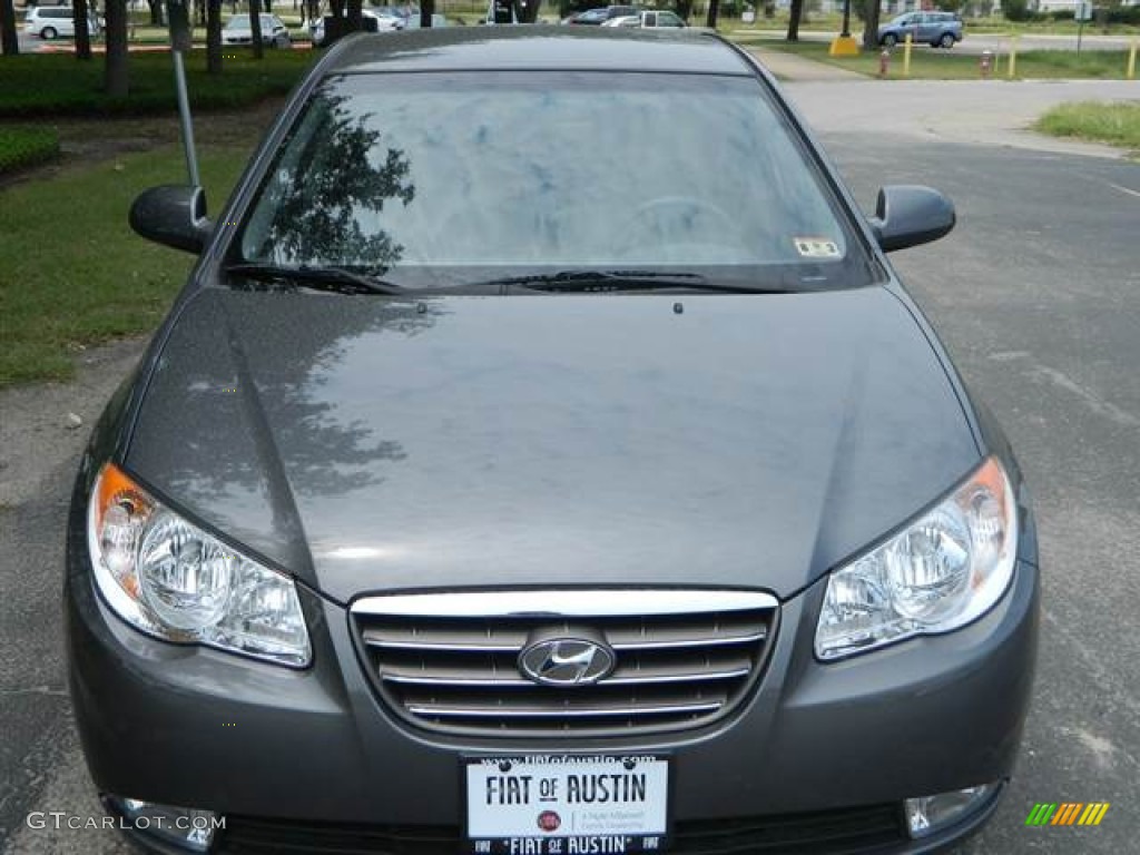 2009 Elantra SE Sedan - Carbon Gray / Gray photo #3
