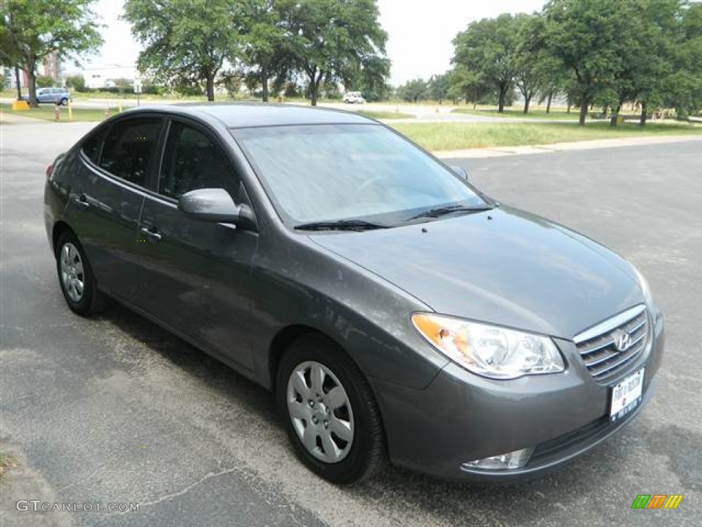 2009 Elantra SE Sedan - Carbon Gray / Gray photo #4