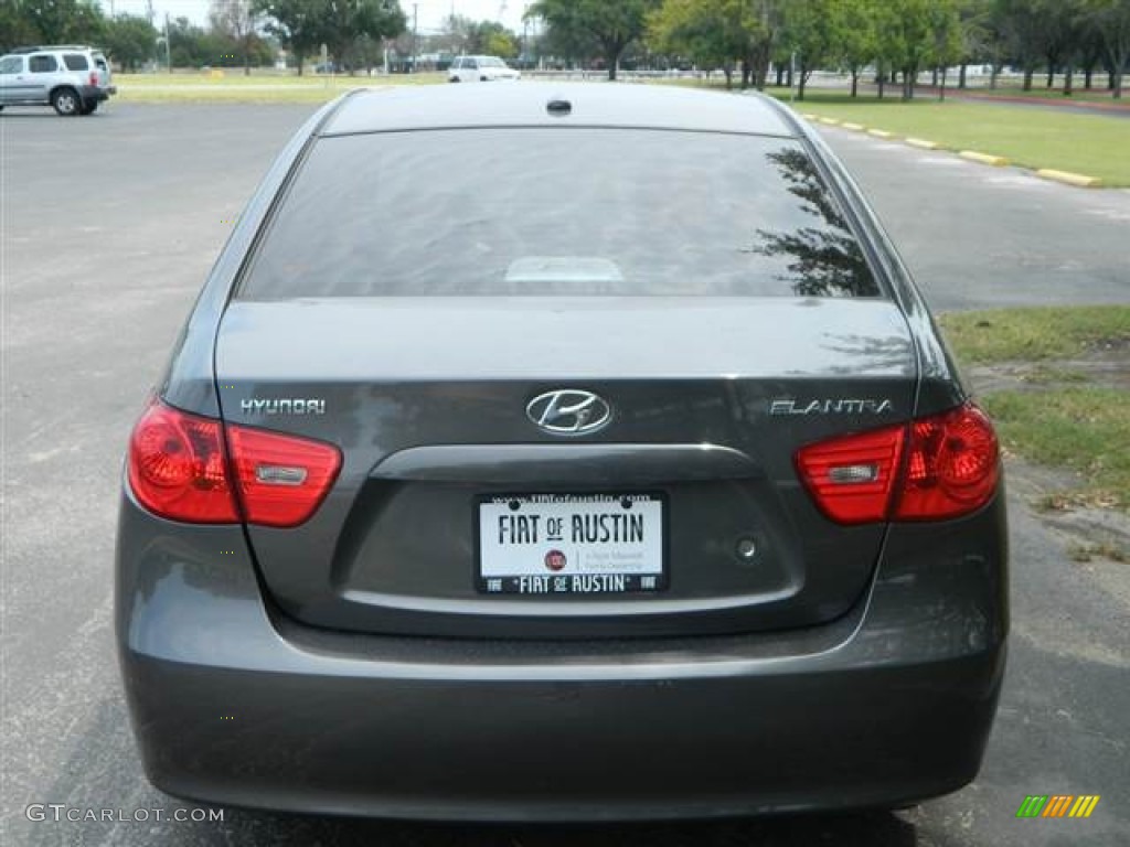 2009 Elantra SE Sedan - Carbon Gray / Gray photo #7