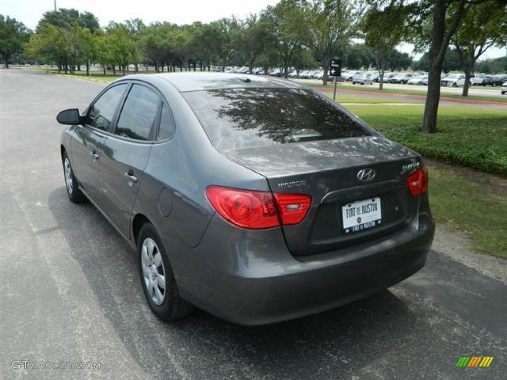 2009 Elantra SE Sedan - Carbon Gray / Gray photo #8