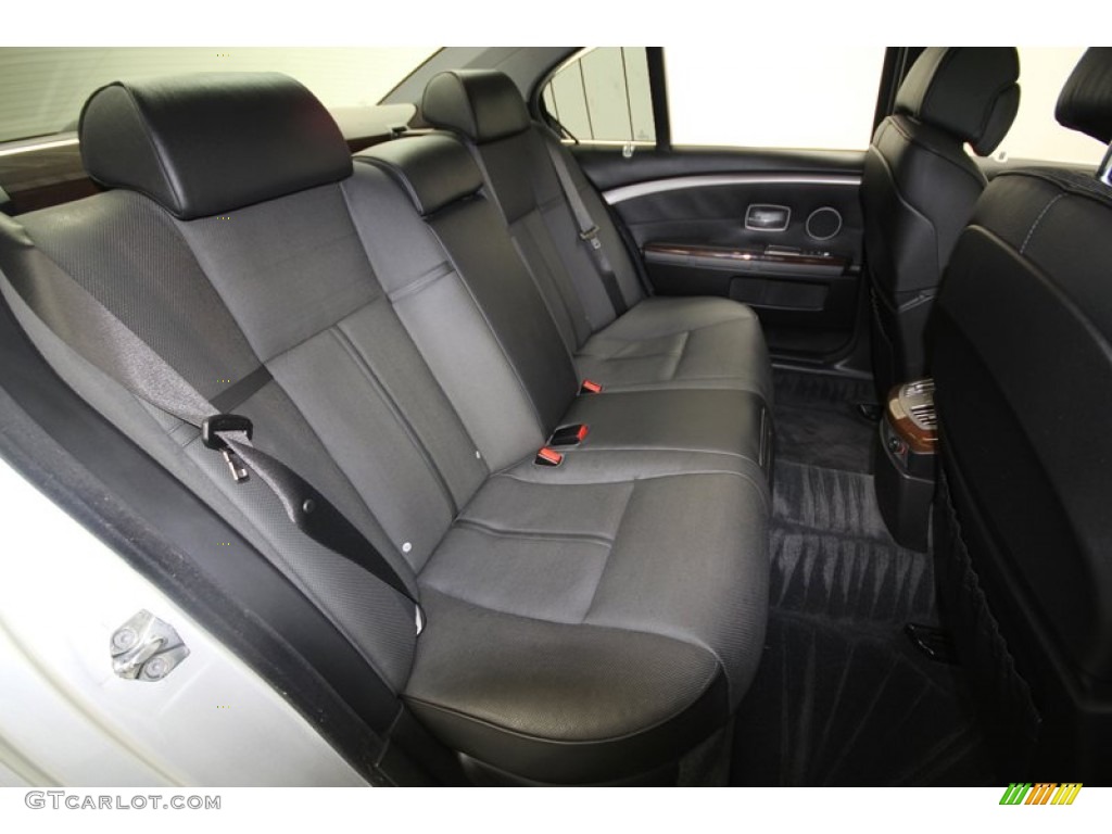 2008 BMW 7 Series 750i Sedan Rear Seat Photo #70026803