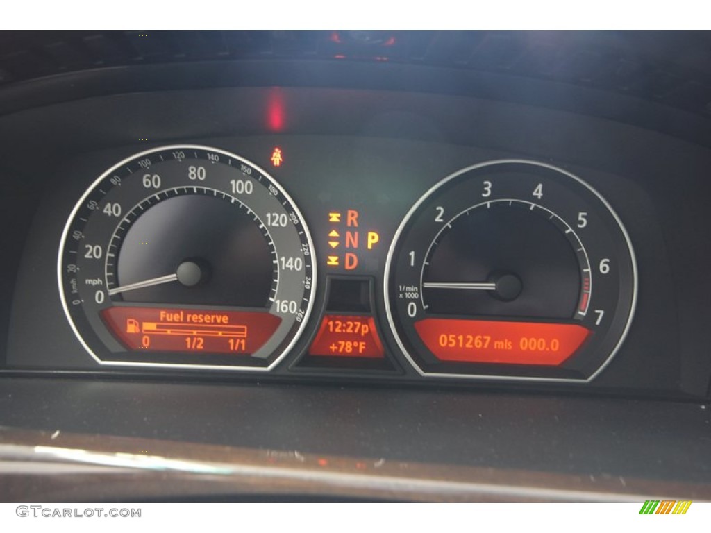 2008 BMW 7 Series 750i Sedan Gauges Photo #70026887