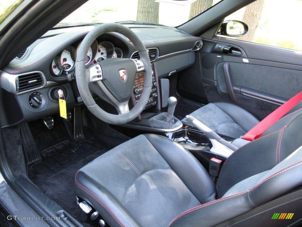 Black Interior 2009 Porsche 911 Turbo Cabriolet Photo #70026974