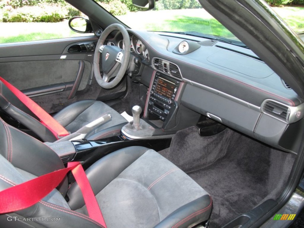 Black Interior 2009 Porsche 911 Turbo Cabriolet Photo #70026998