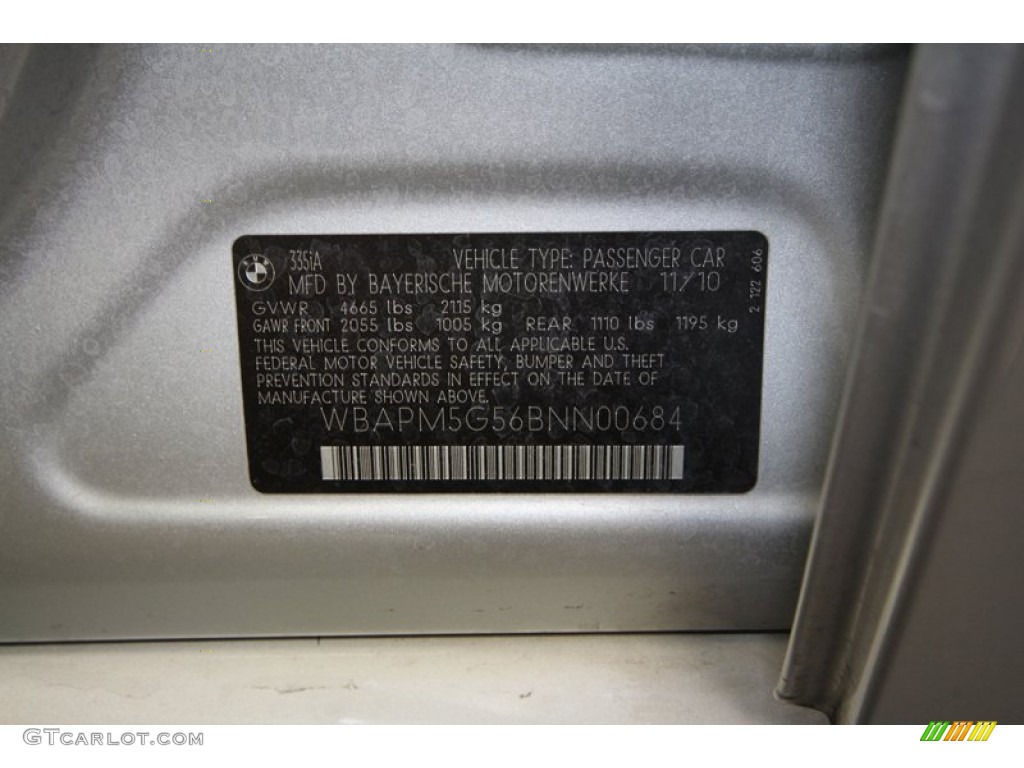 2011 3 Series 335i Sedan - Titanium Silver Metallic / Black photo #12